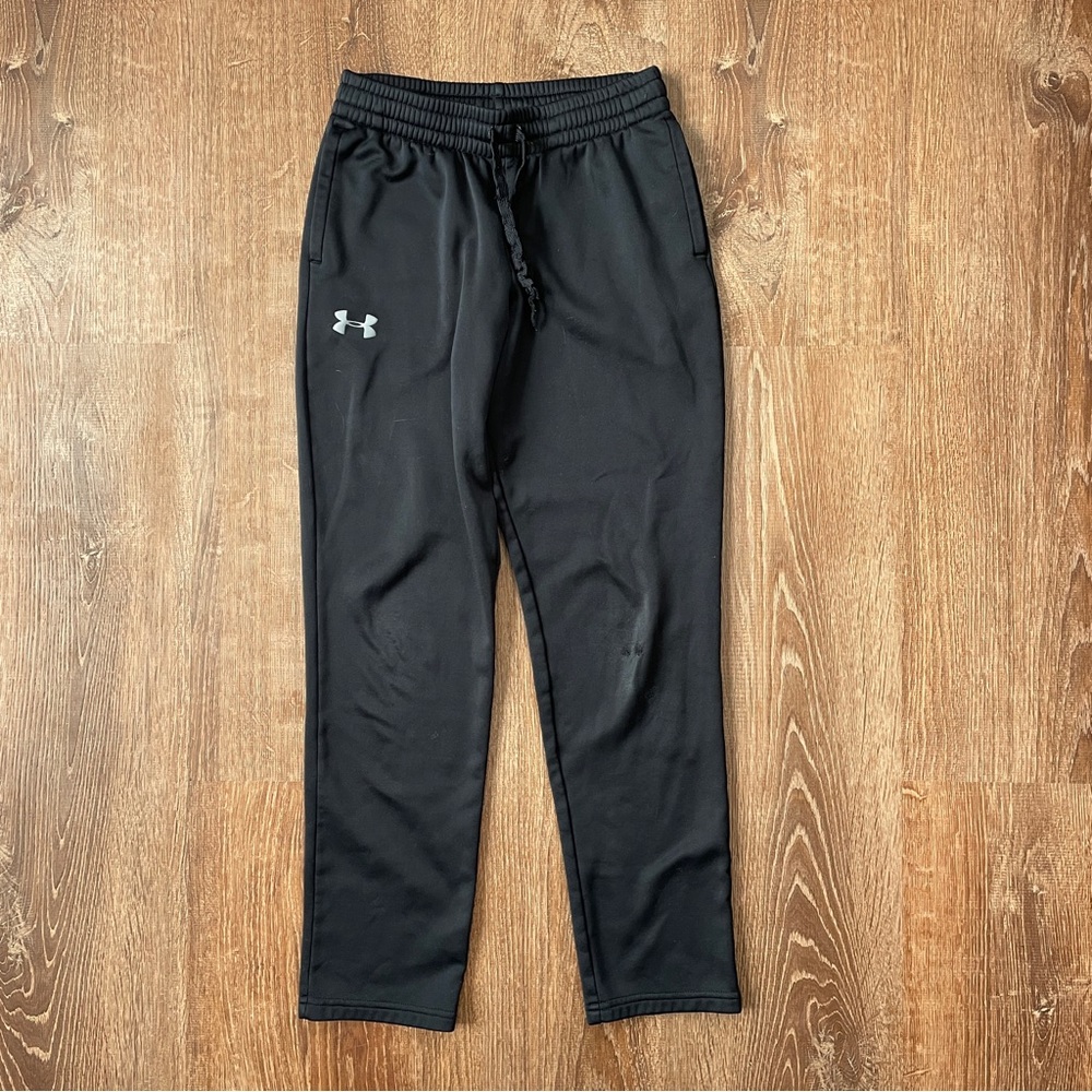 🎯3/$10 Under Armour UA Boy’s ColdGear Black Athletic Pants Youth Large L
